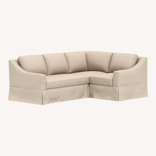 Used Pottery Barn Oatmeal 3+ Piece Sectional for sale on AptDeco