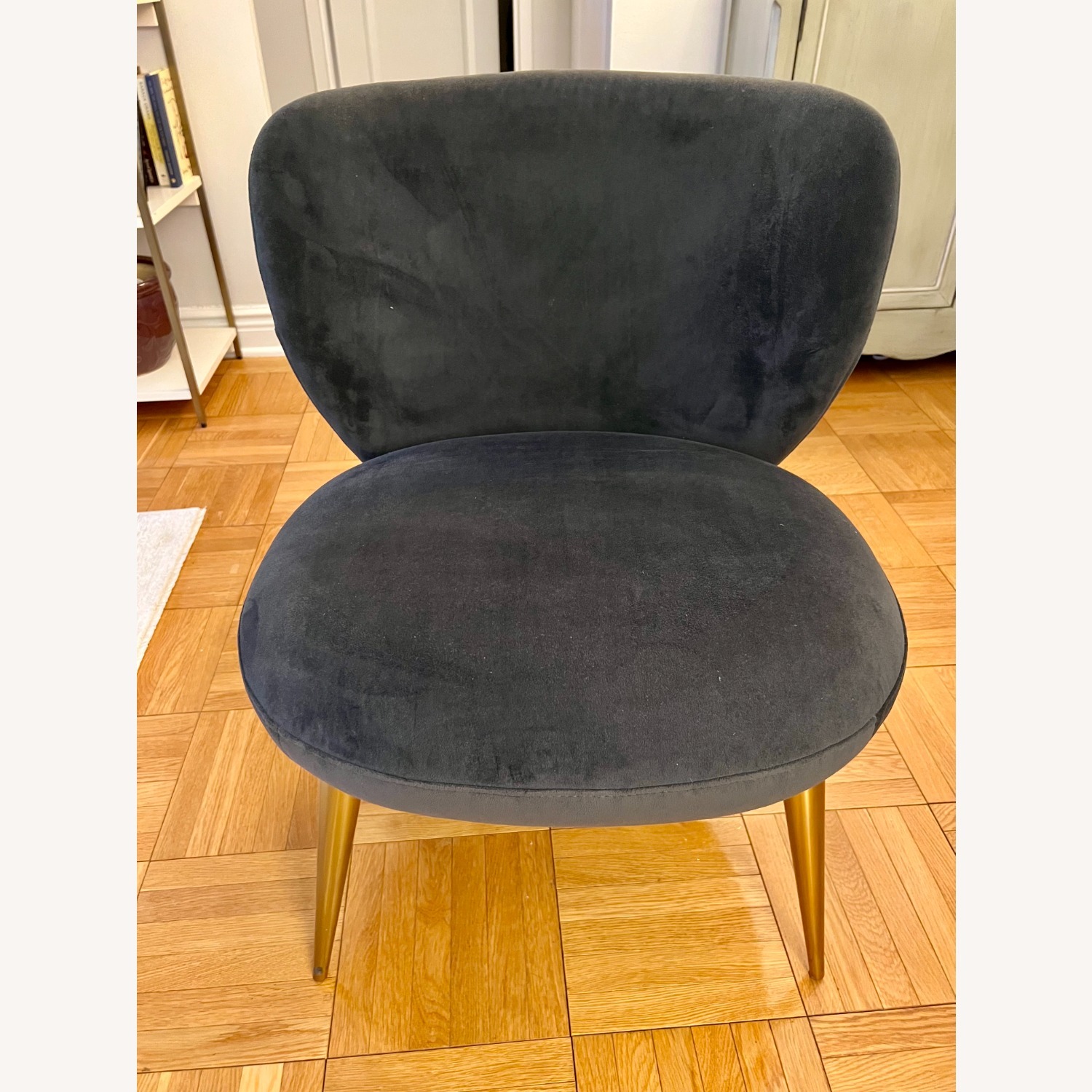 West Elm Navy Ginger Slipper Chairs - image-3
