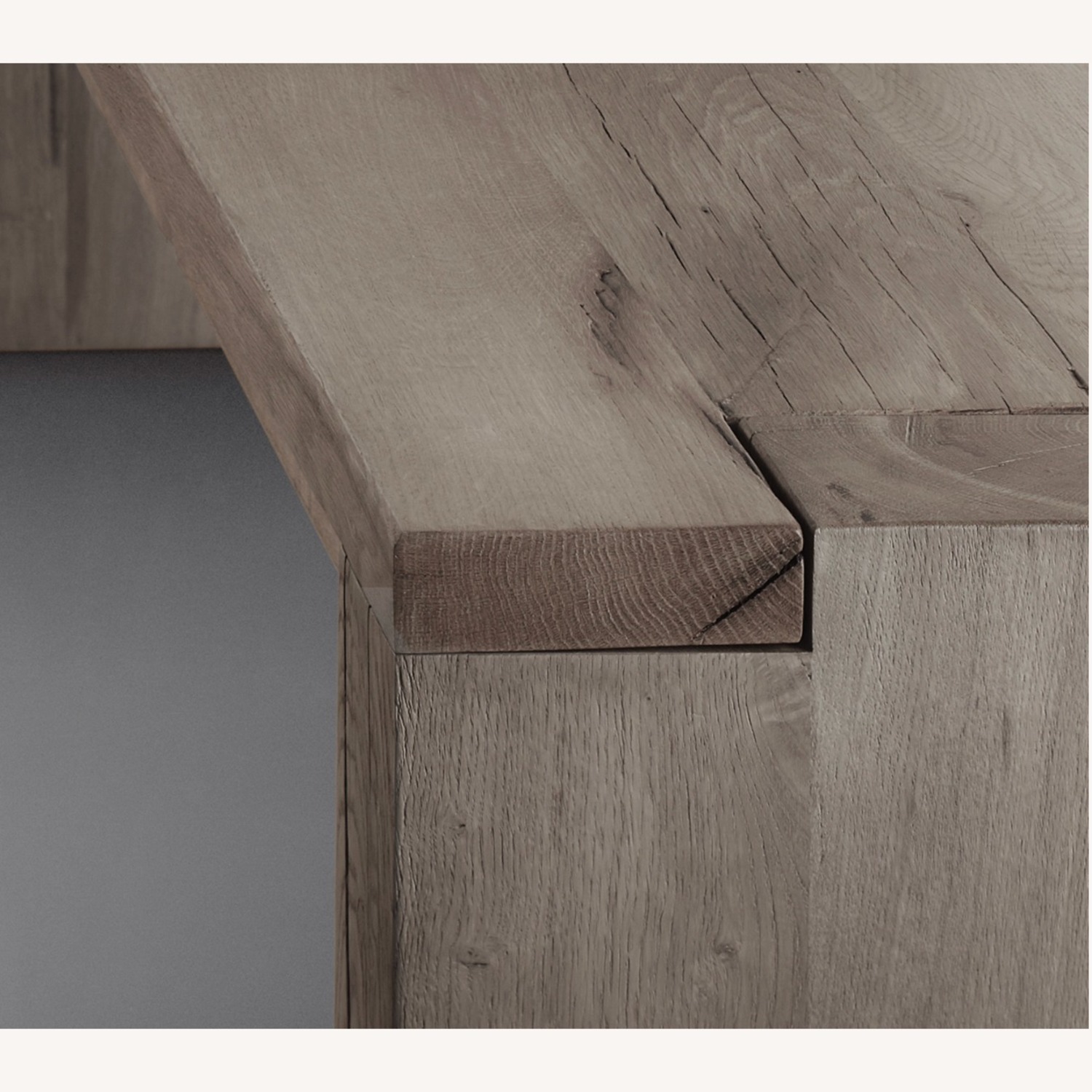 Restoration Hardware Reclaimed Oak Parsons Bench - image-2