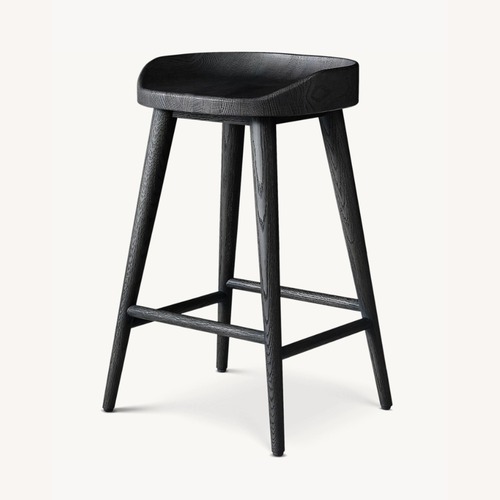 Used Restoration Hardware Light Gray Wood Stools for sale on AptDeco