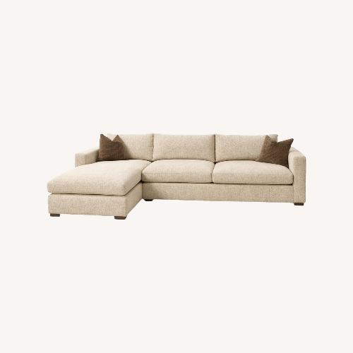 Used Montauk Stanley Sofa Natural 2 Piece Sectional for sale on AptDeco