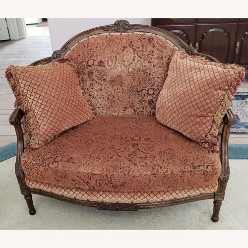 Used Vintage High Style Settee Armchair for sale on AptDeco