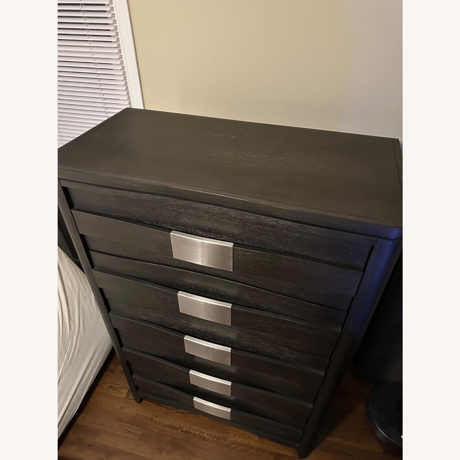 Raymour & Flanigan Wood/Wood Veneer 5 Drawer Chest - image-1