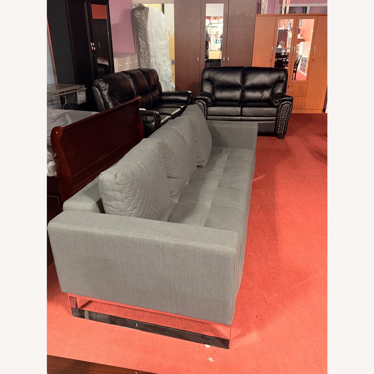 Innovative Home Creations Dark Gray Sleeper Sofa - image-4