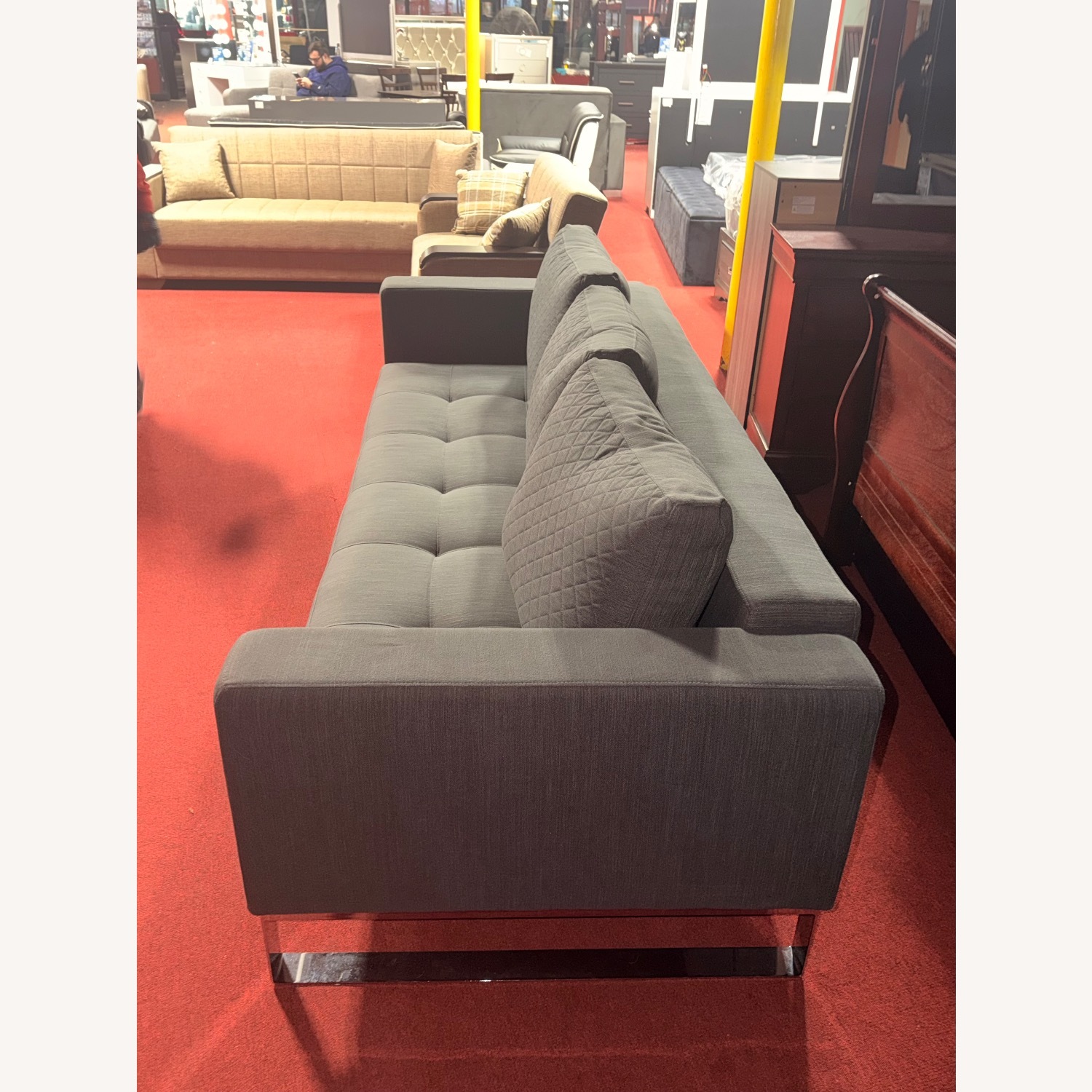Innovative Home Creations Dark Gray Sleeper Sofa - image-8