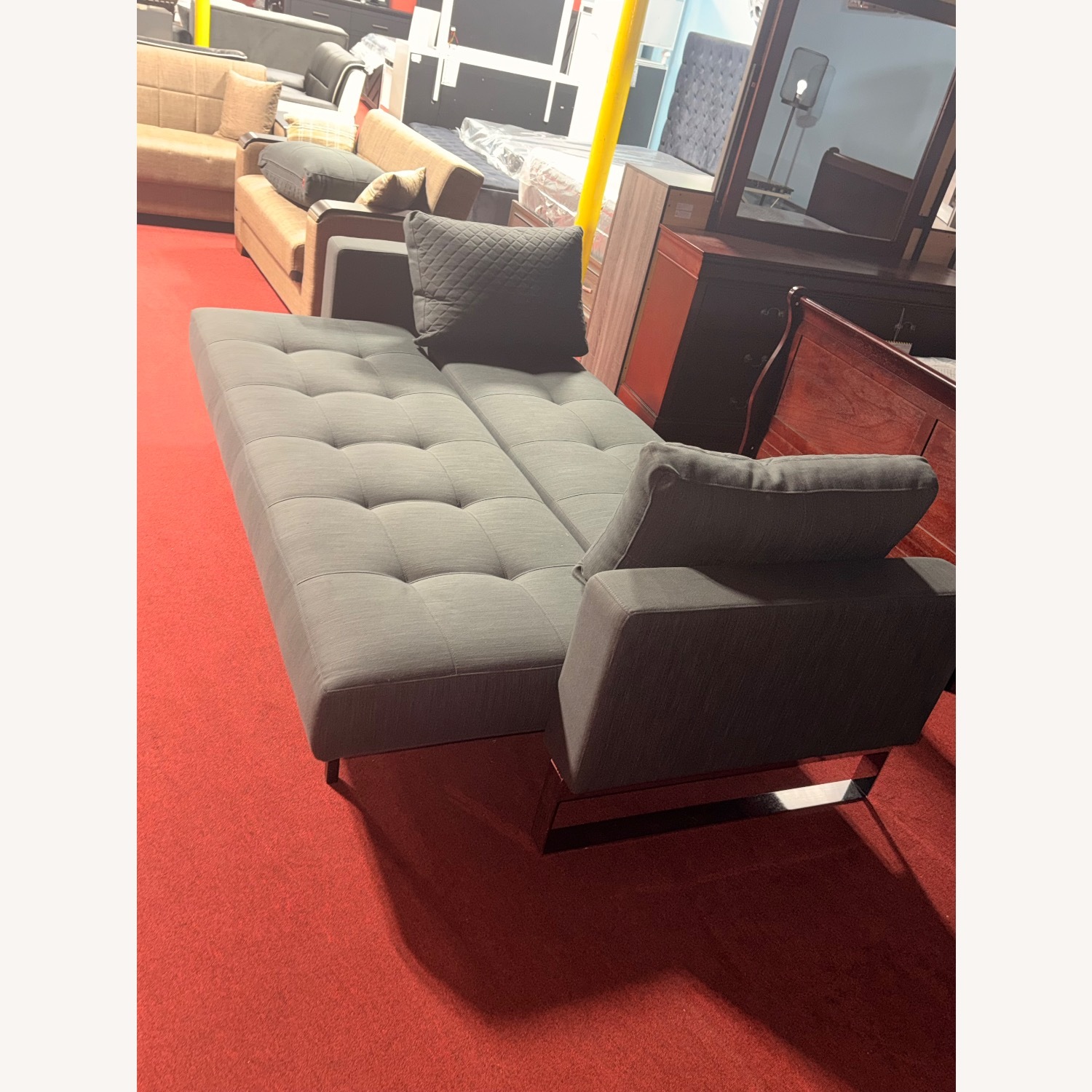 Innovative Home Creations Dark Gray Sleeper Sofa - image-3