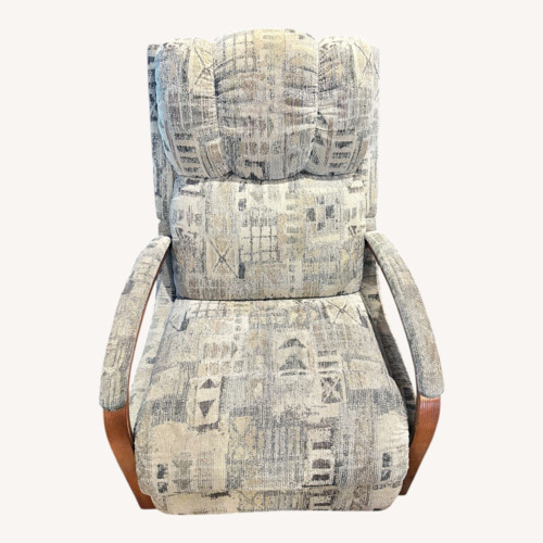 Used La-Z-Boy Fabric Recliner - White for sale on AptDeco