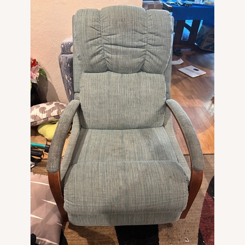 Used La-Z-Boy Blue Fabric Recliner for sale on AptDeco