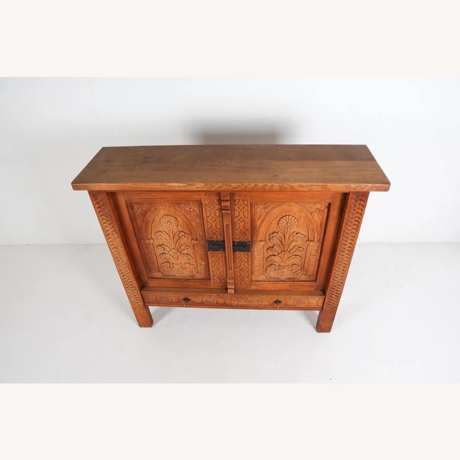 Vintage Danish Modern Natural Wood Sideboard - image-9