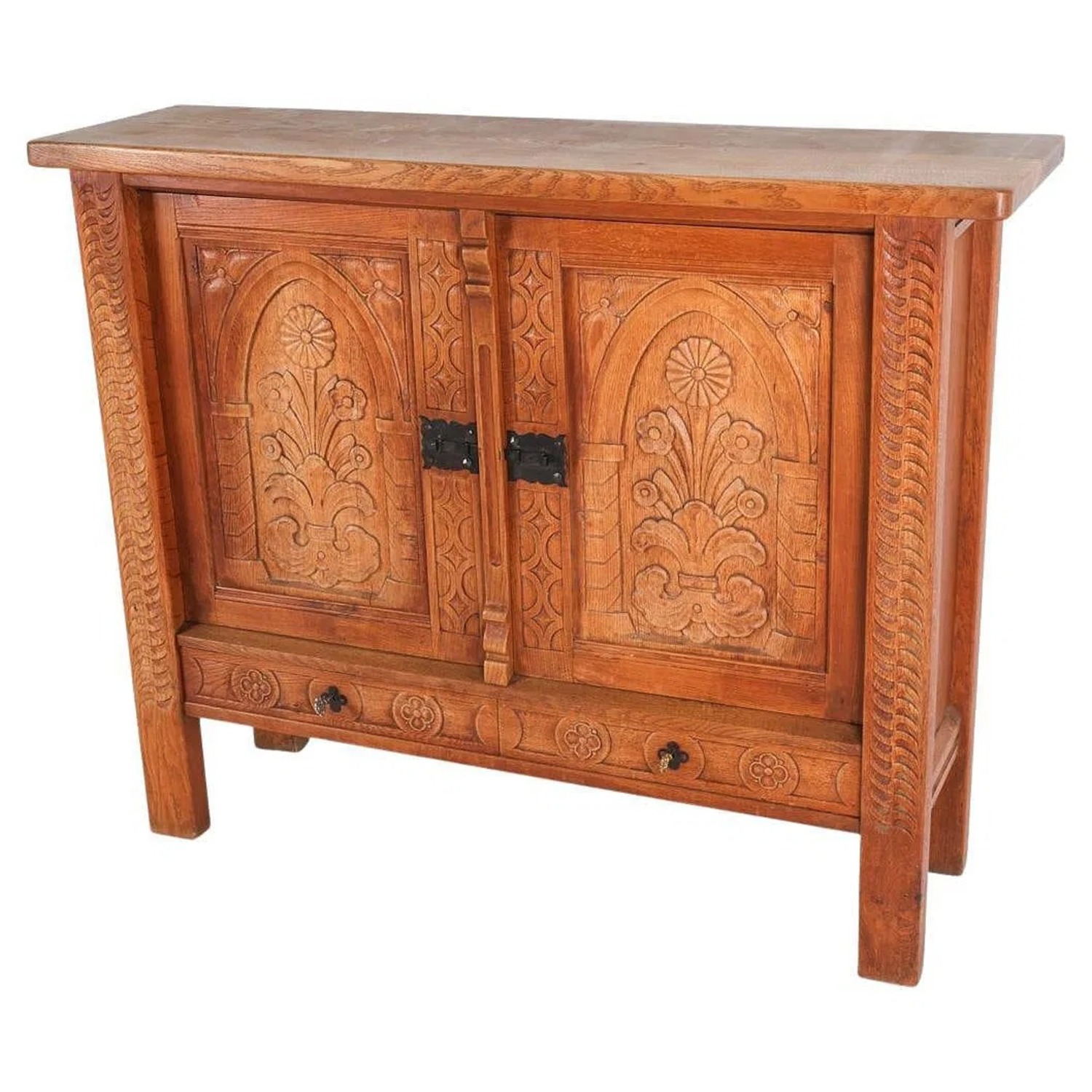 Vintage Danish Modern Natural Wood Sideboard - image-1