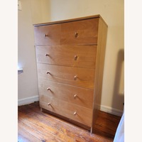6-Drawer, Tall and Wide, Blonde, Veneer Dresser