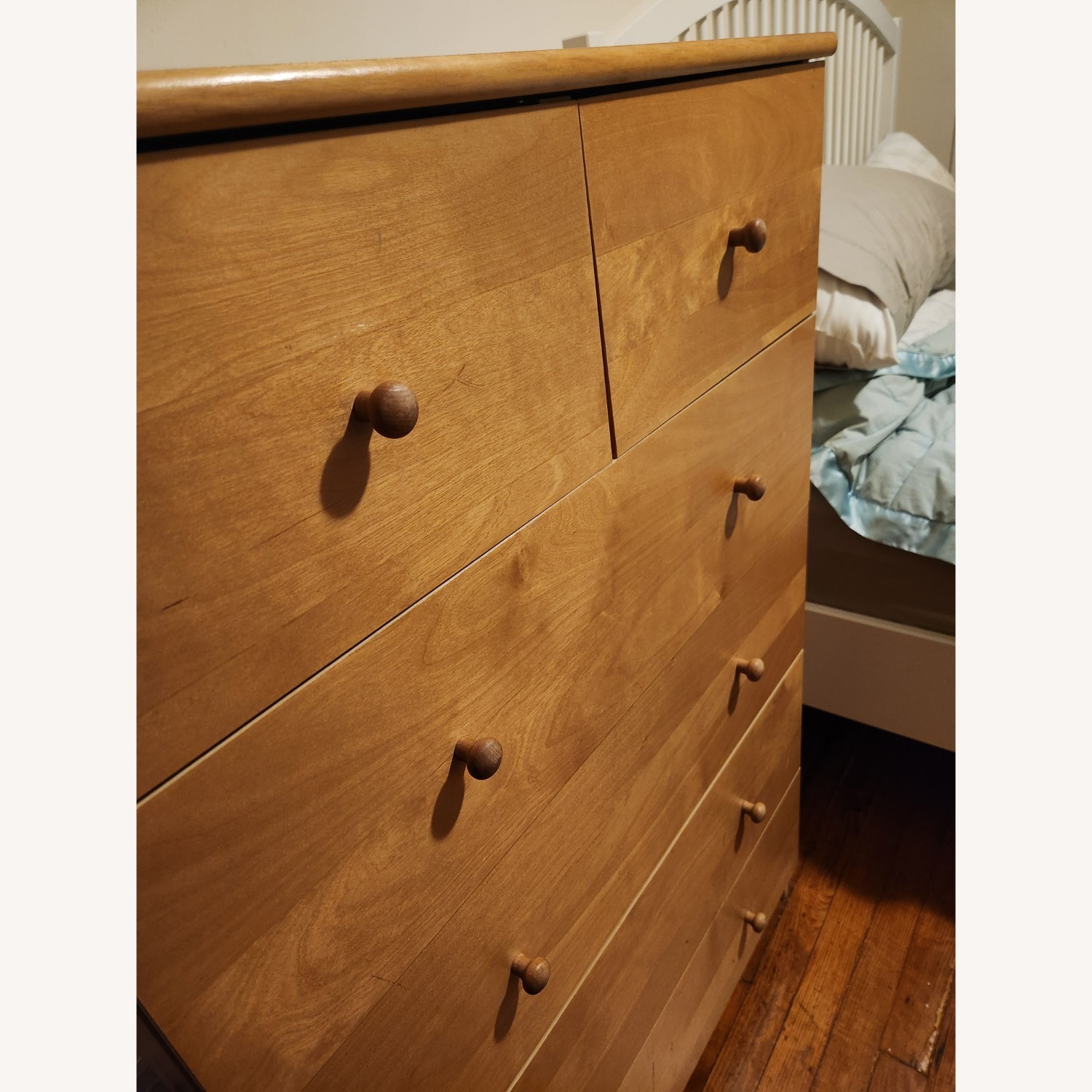 6-Drawer, Tall and Wide, Blonde, Veneer Dresser - image-2