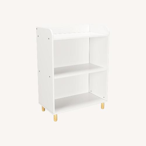 Used Amazon White Porcelain Side Table for sale on AptDeco