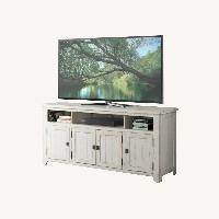 Nantucket Farmhouse Solid Wood TV Stand with Storage 