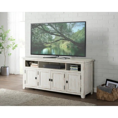 Used Nantucket Farmhouse Solid Wood TV Stand with Storage  for sale on AptDeco