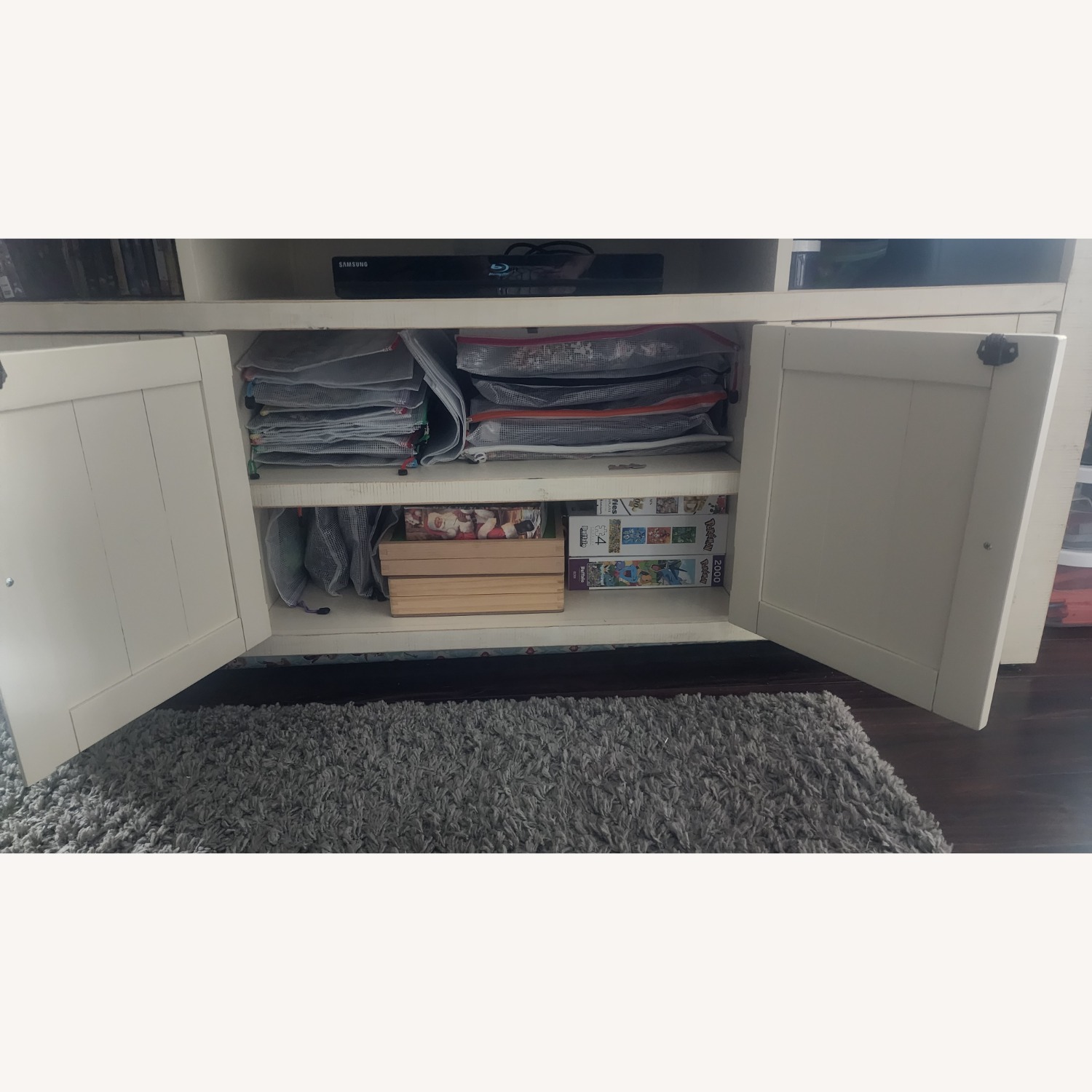 Nantucket Farmhouse Solid Wood TV Stand with Storage  - image-3