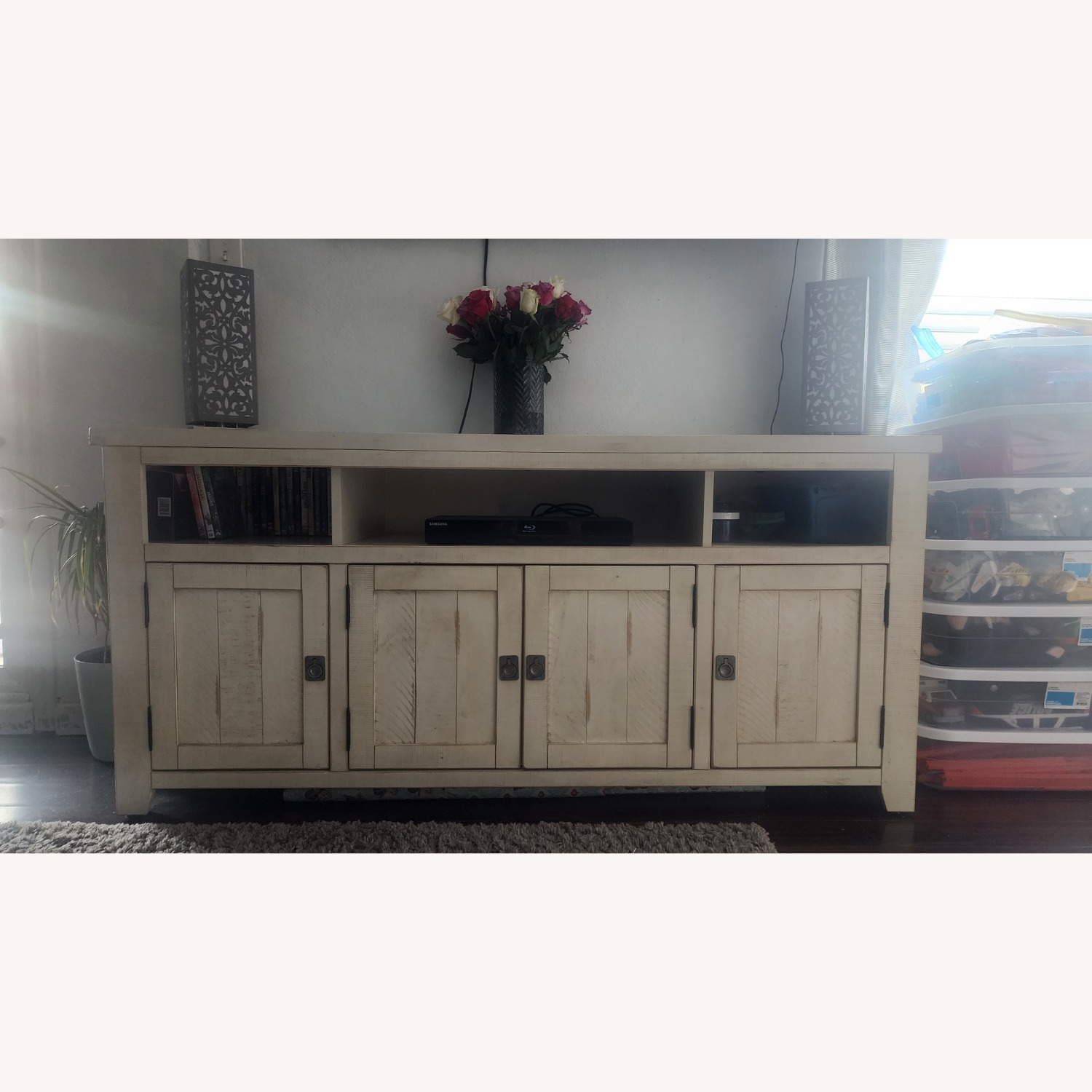 Nantucket Farmhouse Solid Wood TV Stand with Storage  - image-2