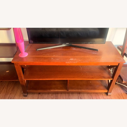 Used Amazon Dark Brown Coffee Table for sale on AptDeco