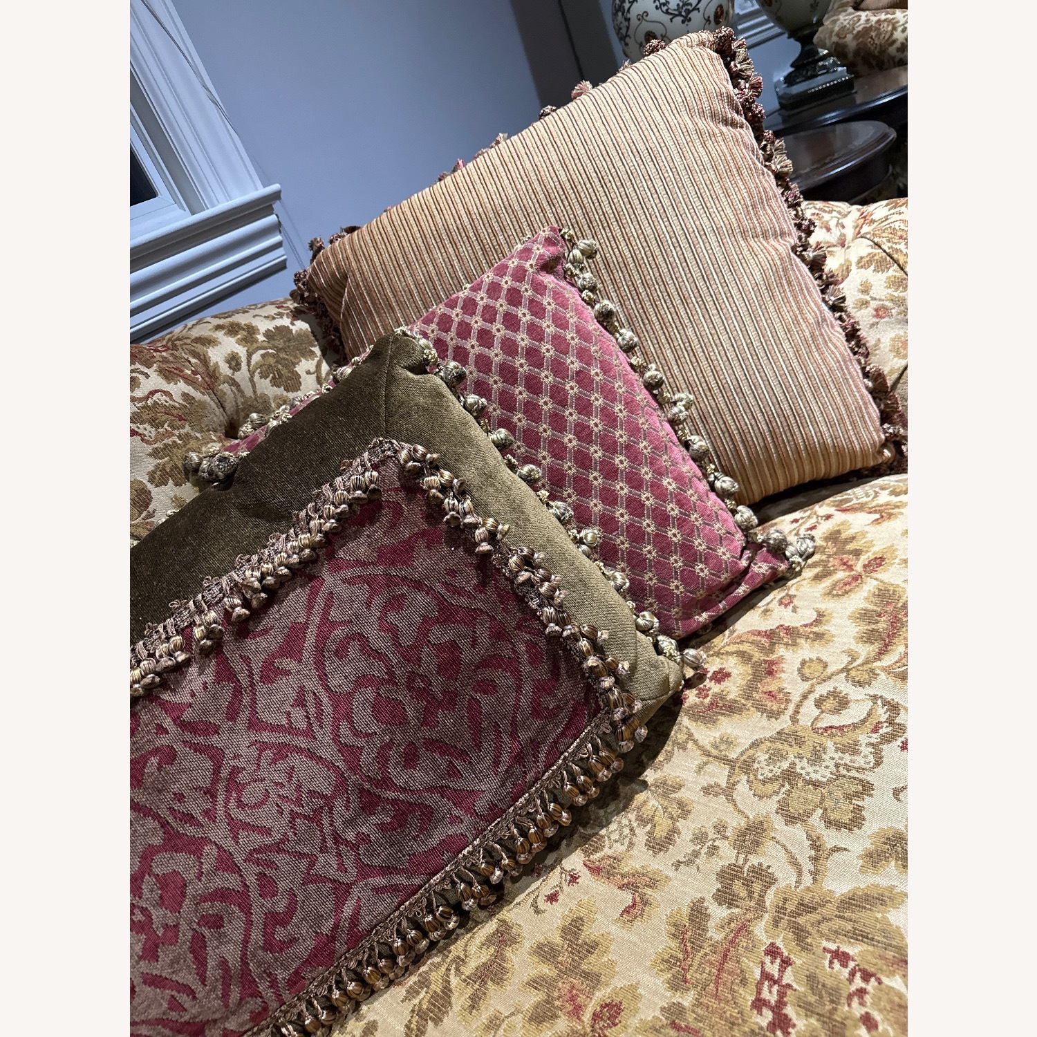 Safavieh Gold Fabric 3+ Seater Sofa - image-3