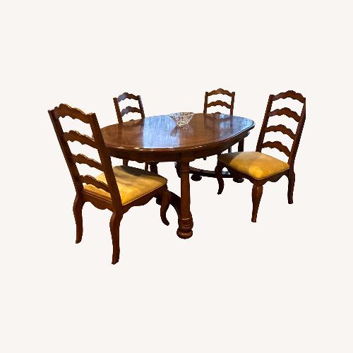 Used Universal Furniture Dark Brown Wood Dining Sets for sale on AptDeco