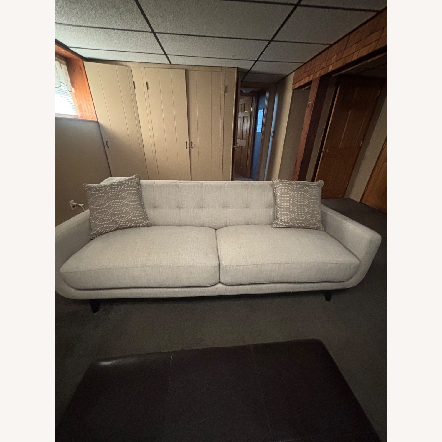 At Home Light Brown 3+ Seater Sofa - image-5