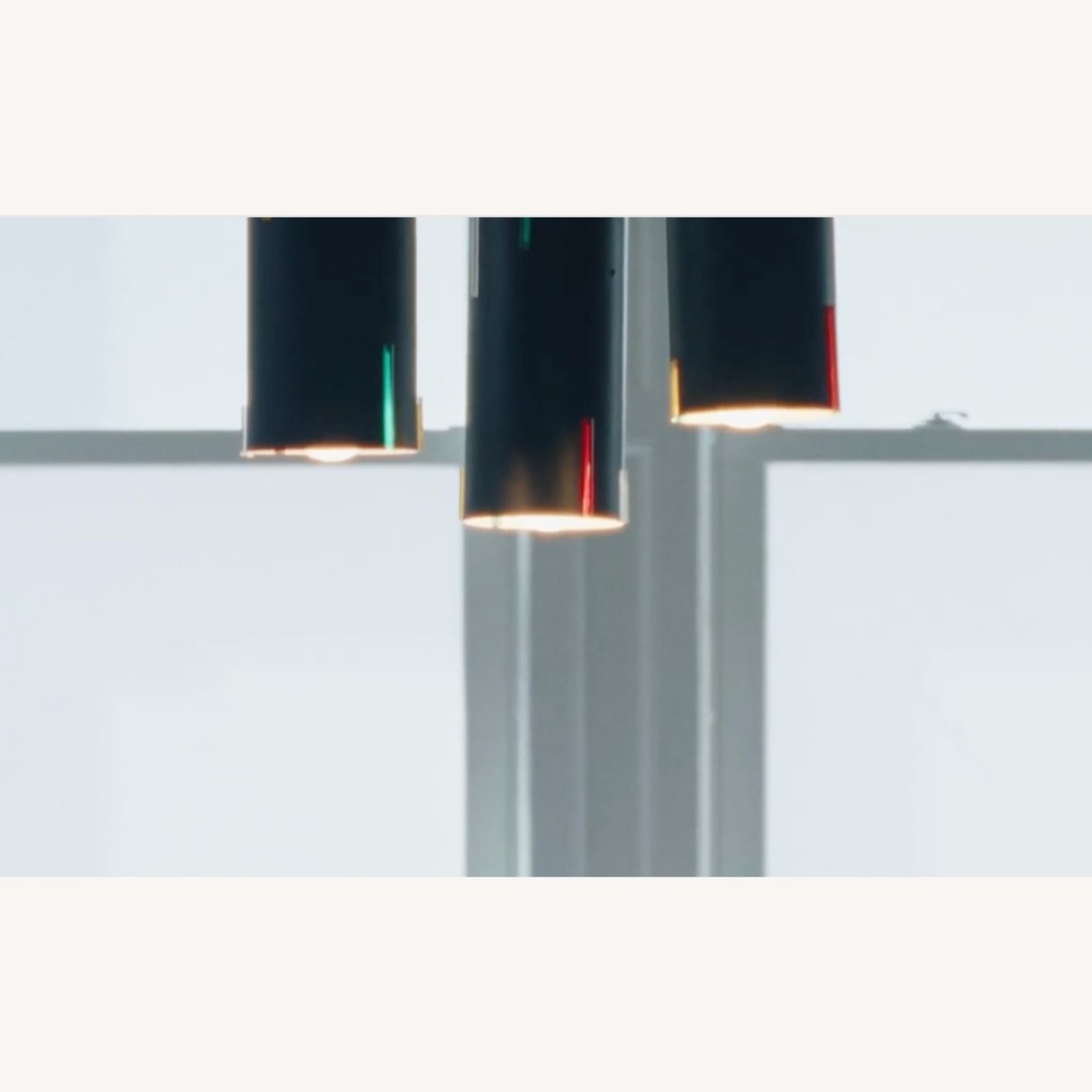 Vintage Three Pendant Chandelier (1950s) - image-3