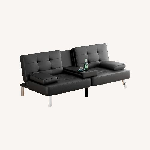 Used  Abbigale 65.8'' Faux Leather Reclining Sleeper Sofa for sale on AptDeco