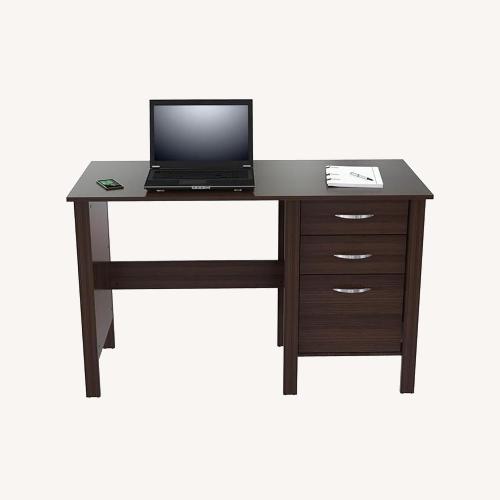 Used Inval America Dark Brown Wood Desk for sale on AptDeco