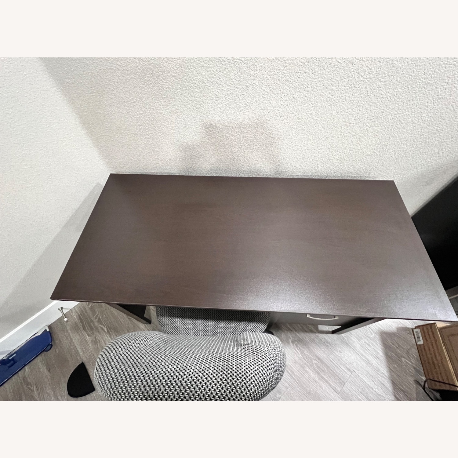 Inval America Dark Brown Wood Desk - image-2