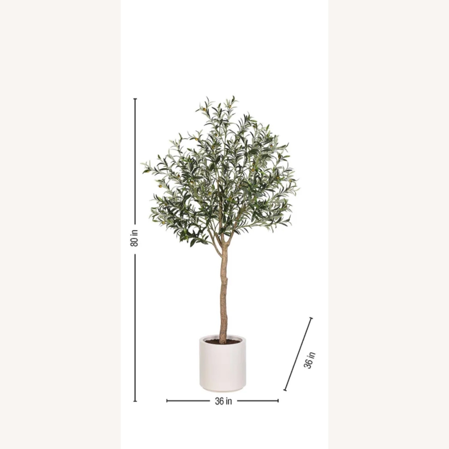 Cgh Décor Faux 6’5 ft Olive Tree  - image-3