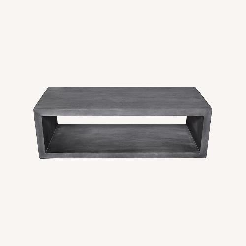 Used Urban Port Dark Gray Wood Coffee Table  for sale on AptDeco