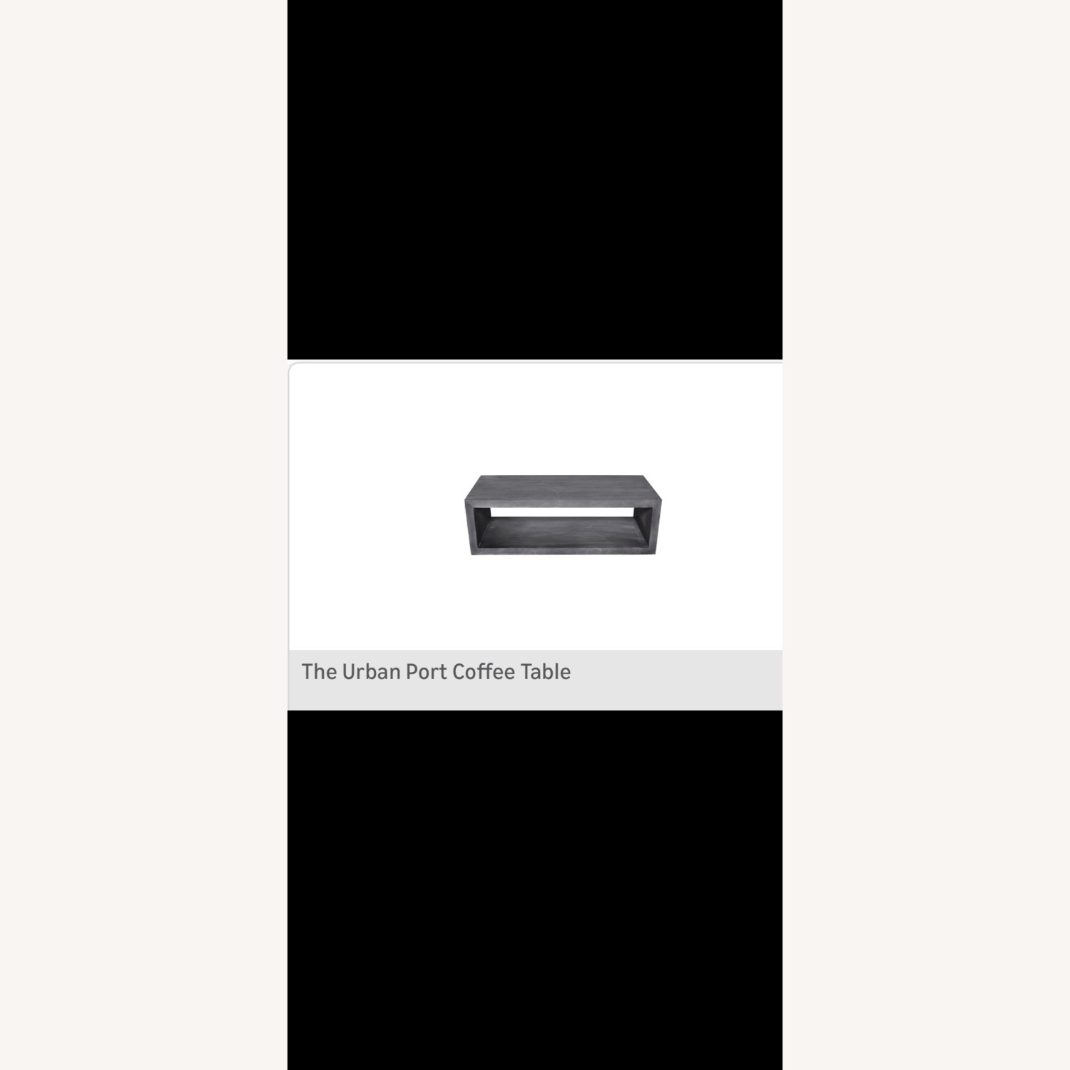 Urban Port Dark Gray Wood Coffee Table  - image-4