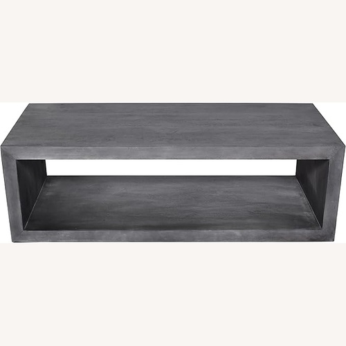 Used Urban Port Dark Gray Wood Coffee Table  for sale on AptDeco