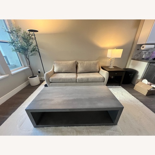 Used Urban Port Dark Gray Wood Coffee Table  for sale on AptDeco