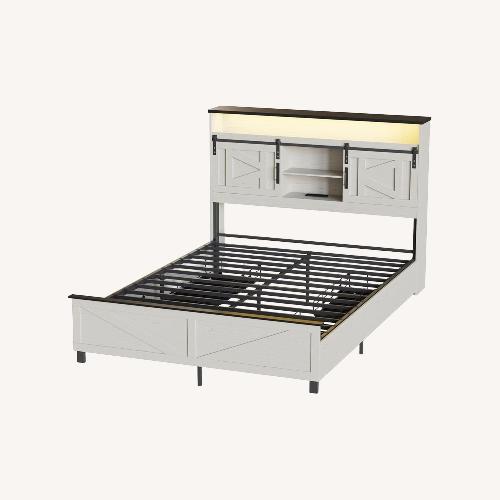 Used Wayfair White Wood Full Bed for sale on AptDeco