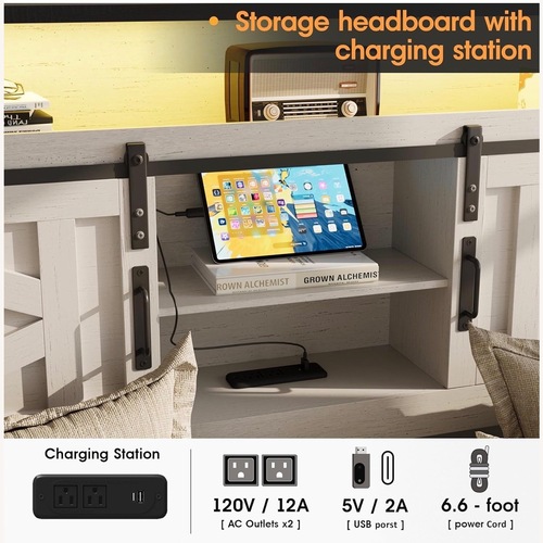 Used Wayfair White Wood Full Bed for sale on AptDeco