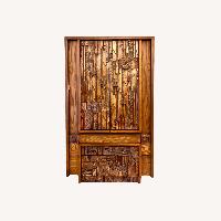 Lane Furniture Pueblo Dark Brown Wood Armoire