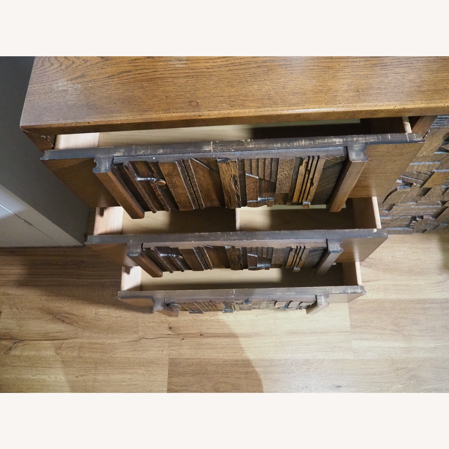 Lane Furniture Pueblo Dark Brown Wood Dresser - image-10