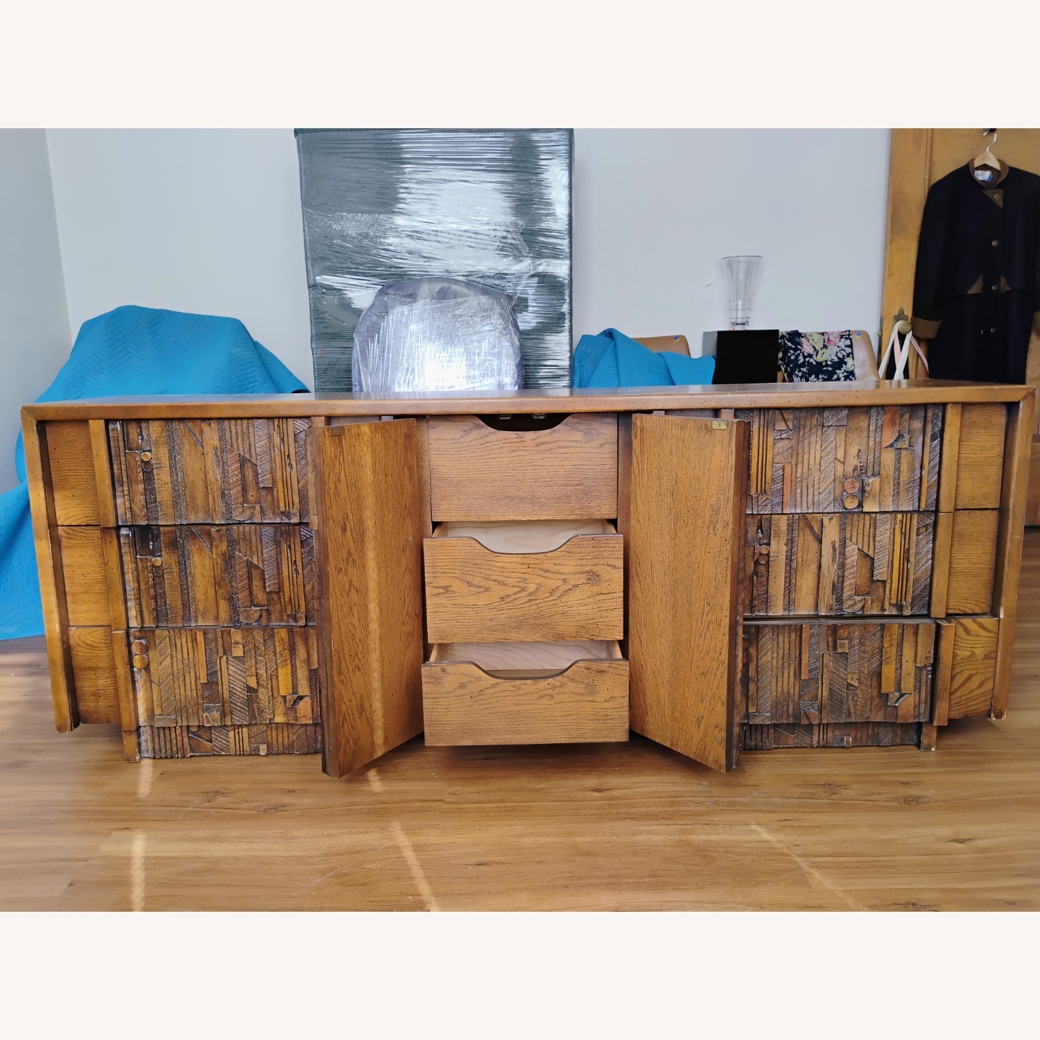 Lane Furniture Pueblo Dark Brown Wood Dresser - image-13