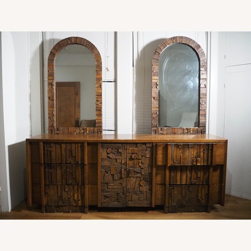 Used Lane Furniture Pueblo Dark Brown Wood Dresser for sale on AptDeco