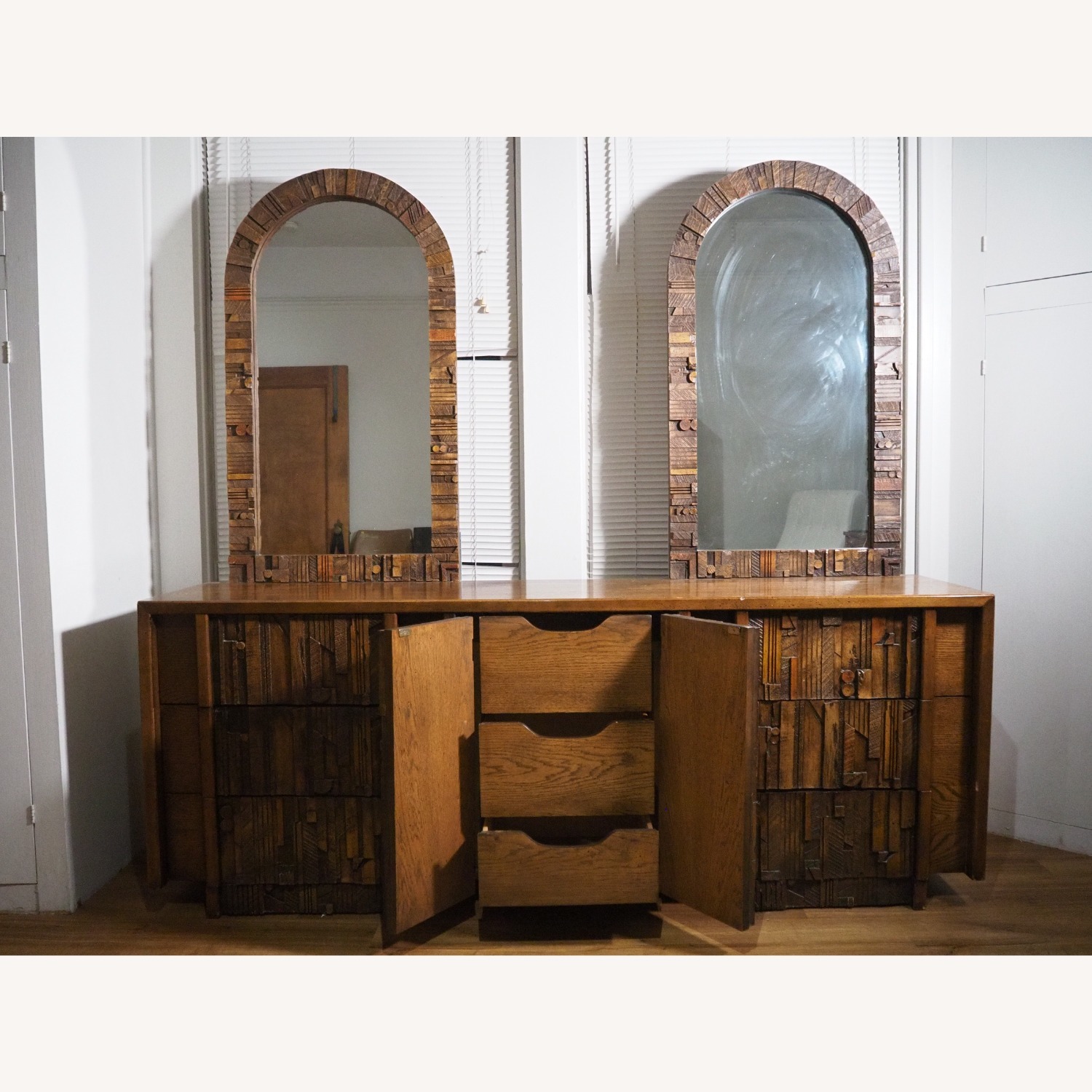 Lane Furniture Pueblo Dark Brown Wood Dresser - image-2