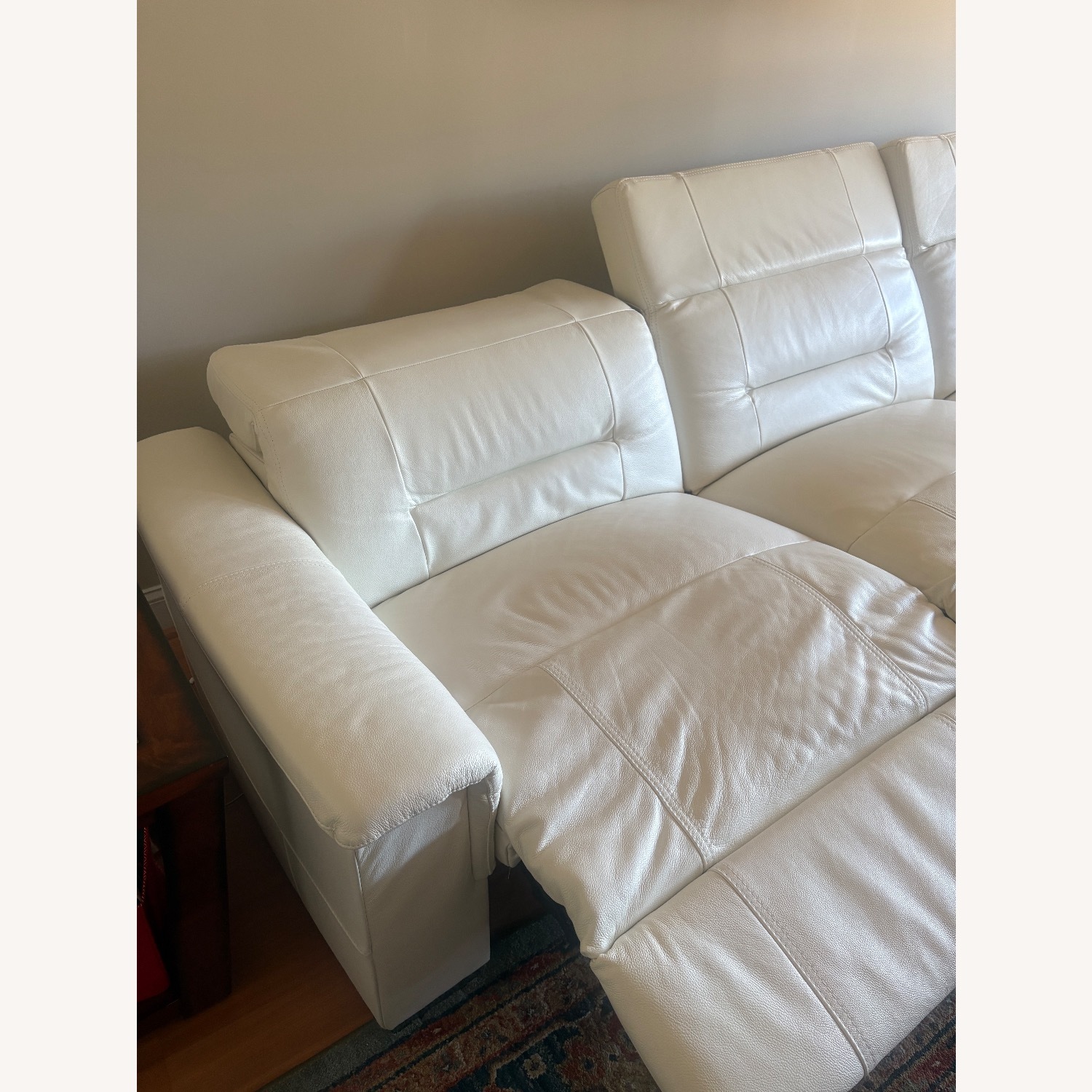 Palliser Keoni White Leather 3+ Seater Sofa - image-2