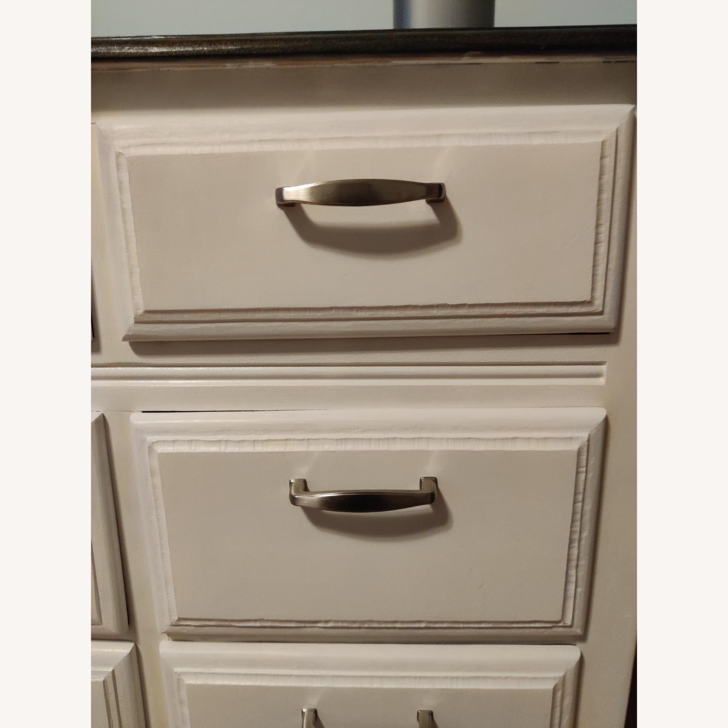 Vintage/Antique Dark Brown Wood Top Dresser - image-4