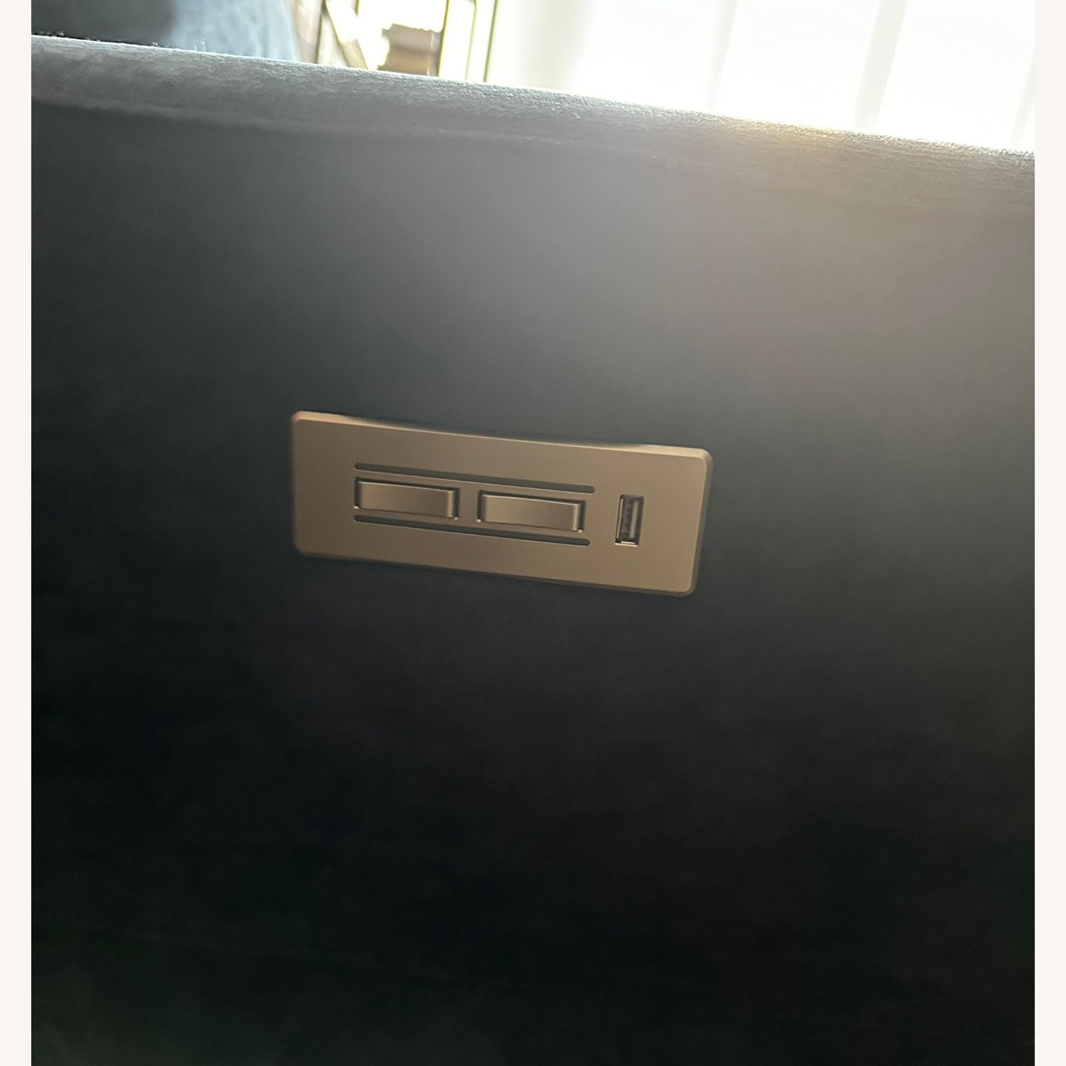 Comfy Blue Sofa with USB Charger & 2 Recliners - image-5