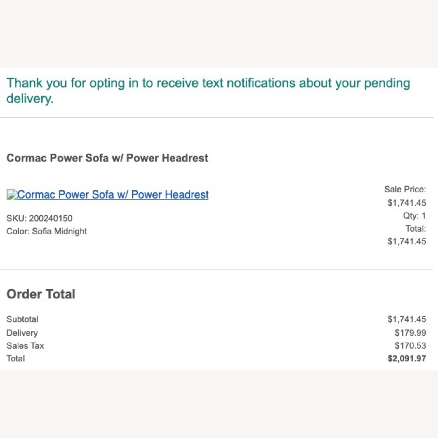 Comfy Blue Sofa with USB Charger & 2 Recliners - image-7