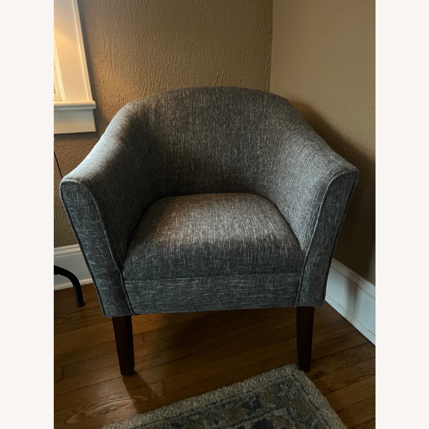 Wayfair Causey Dark Gray Fabric Accent Chair - image-1