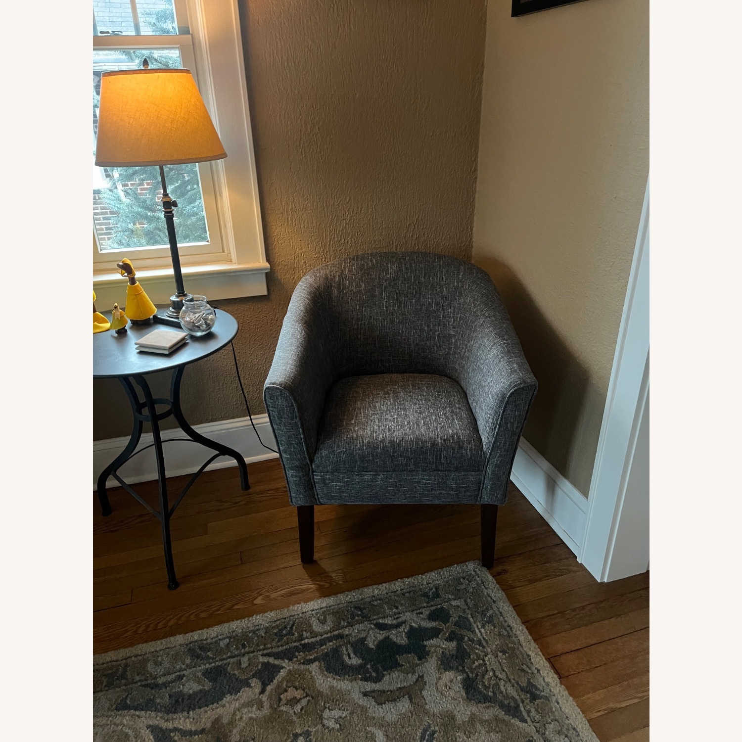 Wayfair Causey Dark Gray Fabric Accent Chair - image-5