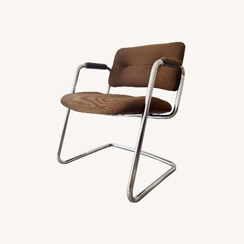Used Steelcase 421 Dark Brown Fabric Armchair for sale on AptDeco