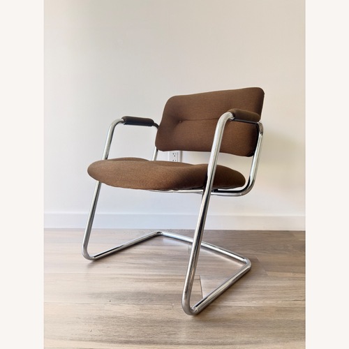 Used Steelcase 421 Dark Brown Fabric Armchair for sale on AptDeco