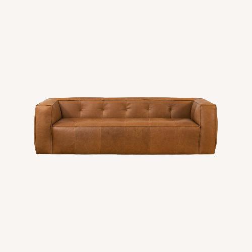 Used Poly and Bark Capa Dark Brown Leather 3+ Seater Sofa for sale on AptDeco
